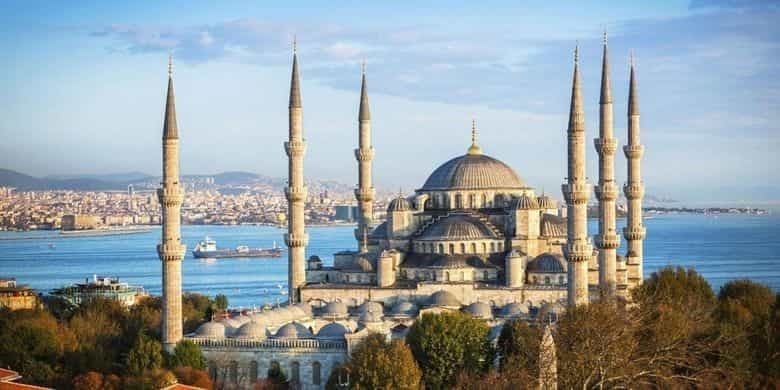 Istanbul's Blue Mosque is a popular tourist destination.